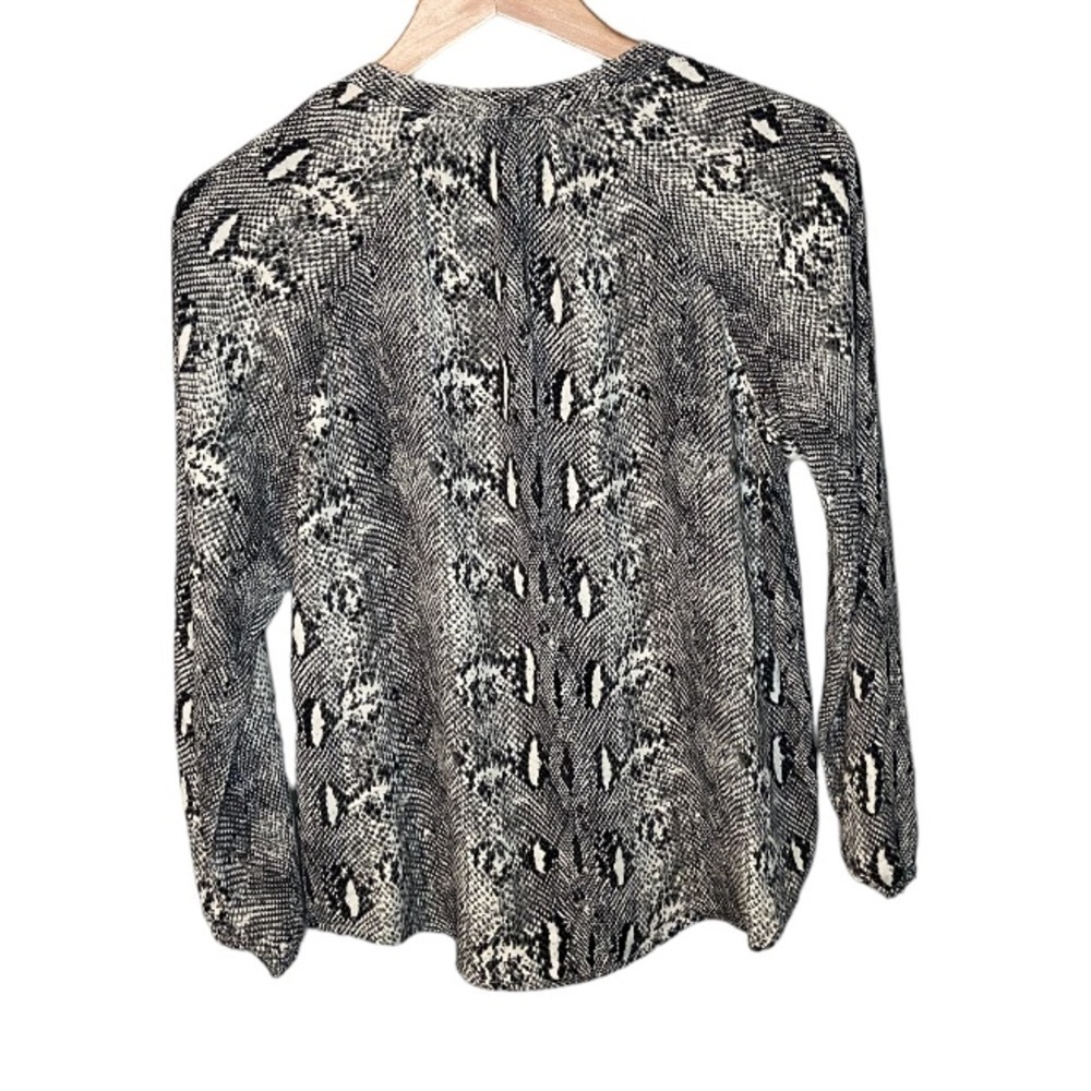 NWT J. Crew Snakeskin Button Up Blouse - Picture 3 of 11